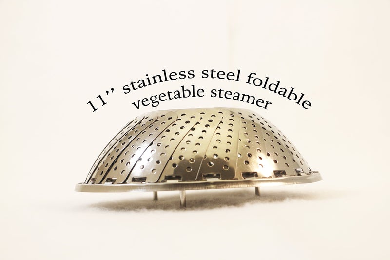 ExcelSteel Foldable Vegetable Steamer, Stainless Steel - Image 5